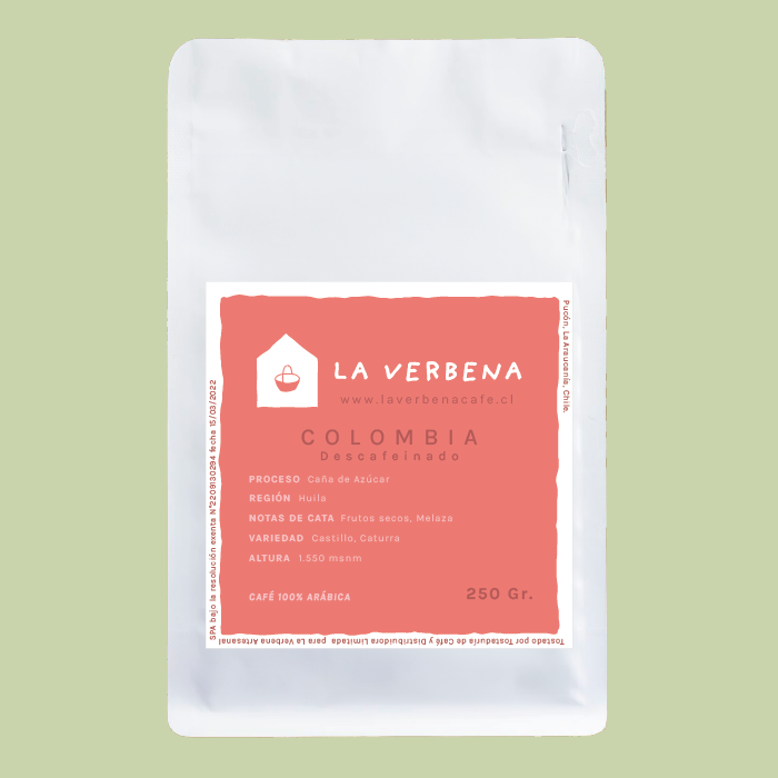 CAFÉ COLOMBIA DESCAFEINADO - HUILA