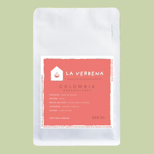 CAFÉ COLOMBIA DESCAFEINADO - HUILA